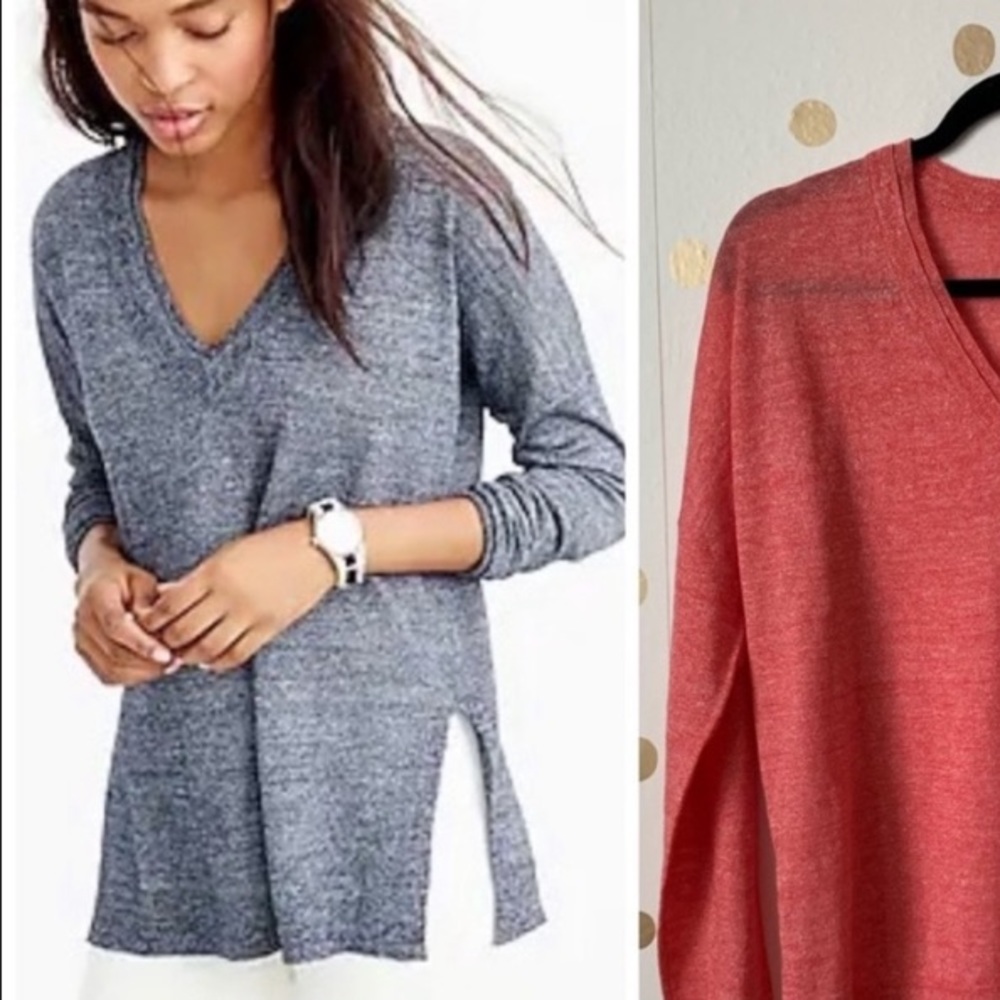 beautiful heathered navy sweater